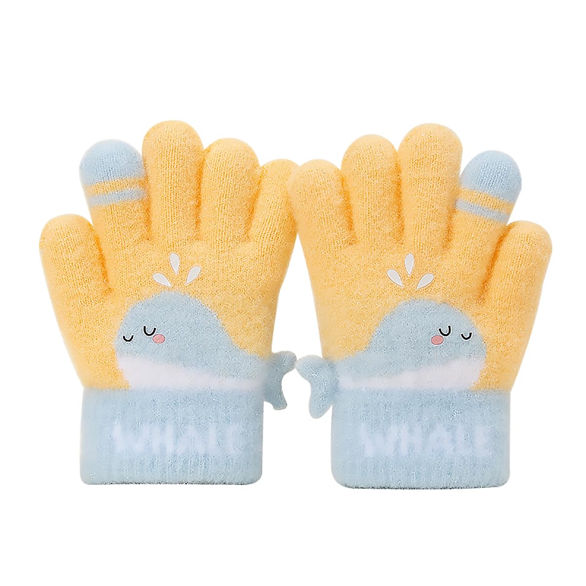 

QINTIAN Baby Ages Stylish and Winter Gloves for Cold Protection and Unisex Kids Mittens, Gloves, 3-5, Warm, Full-Finger Gloves, Cute, Warmth,