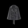 MOHAN YIMEI 2025 Winter Wool Blend Double-Faced Belted Trench Coat