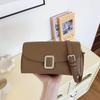 Trendy texture fashionable single shoulder underarm bag women's new simple and versatile multi-compartment messenger bag small square bag