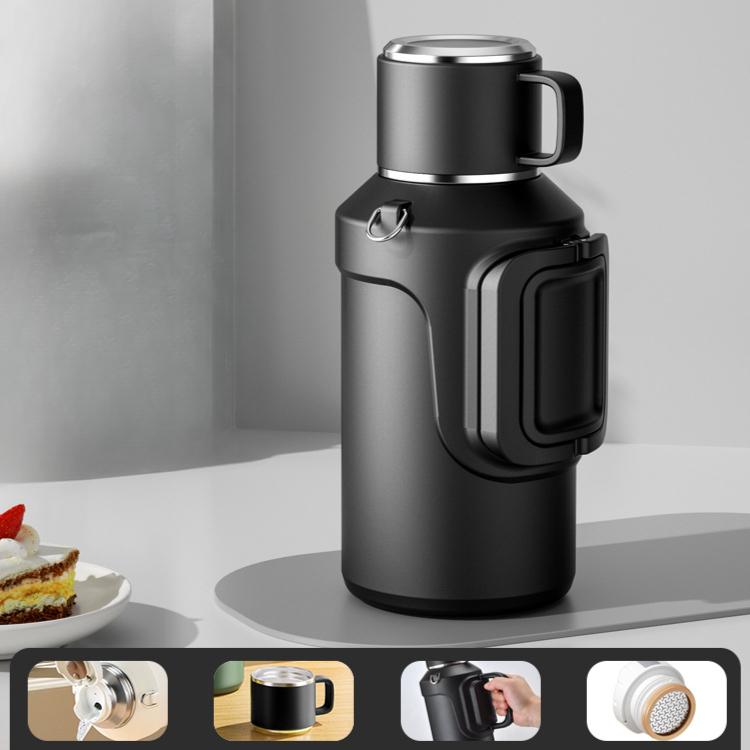 2000ML Large Capacity Vacuum Flask Outdoor Travel Keep Cold Insulated Bullet Thermoses Portable Stainless Steel Tea Water Bottle