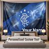 Custom Name Text Tapestry Rangers FC Personalized Polyester Wall Tapestry For Bedroom And Room
