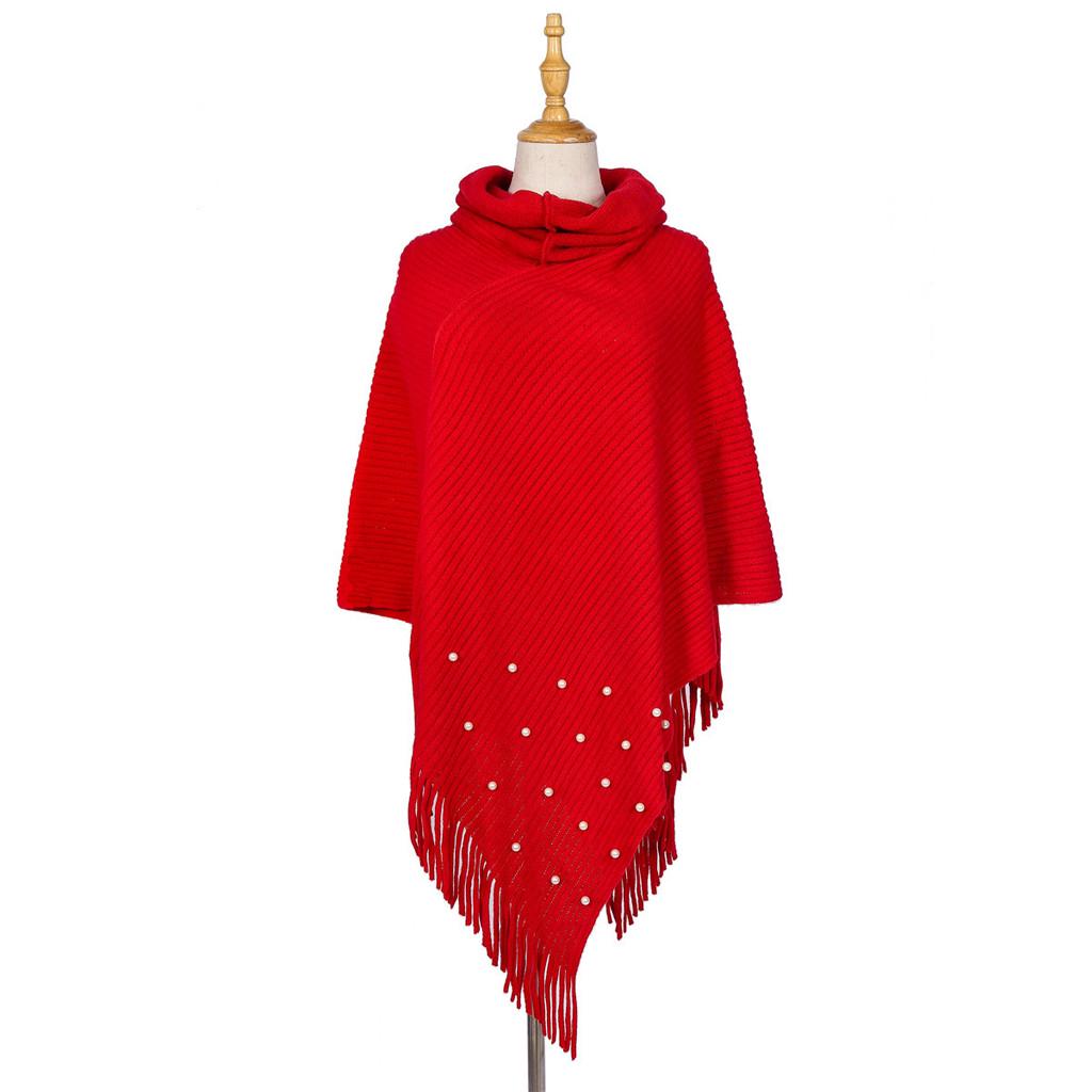 Buy Women Winter Knitted Cashmere Poncho Capes Shawl Cardigans Sweater