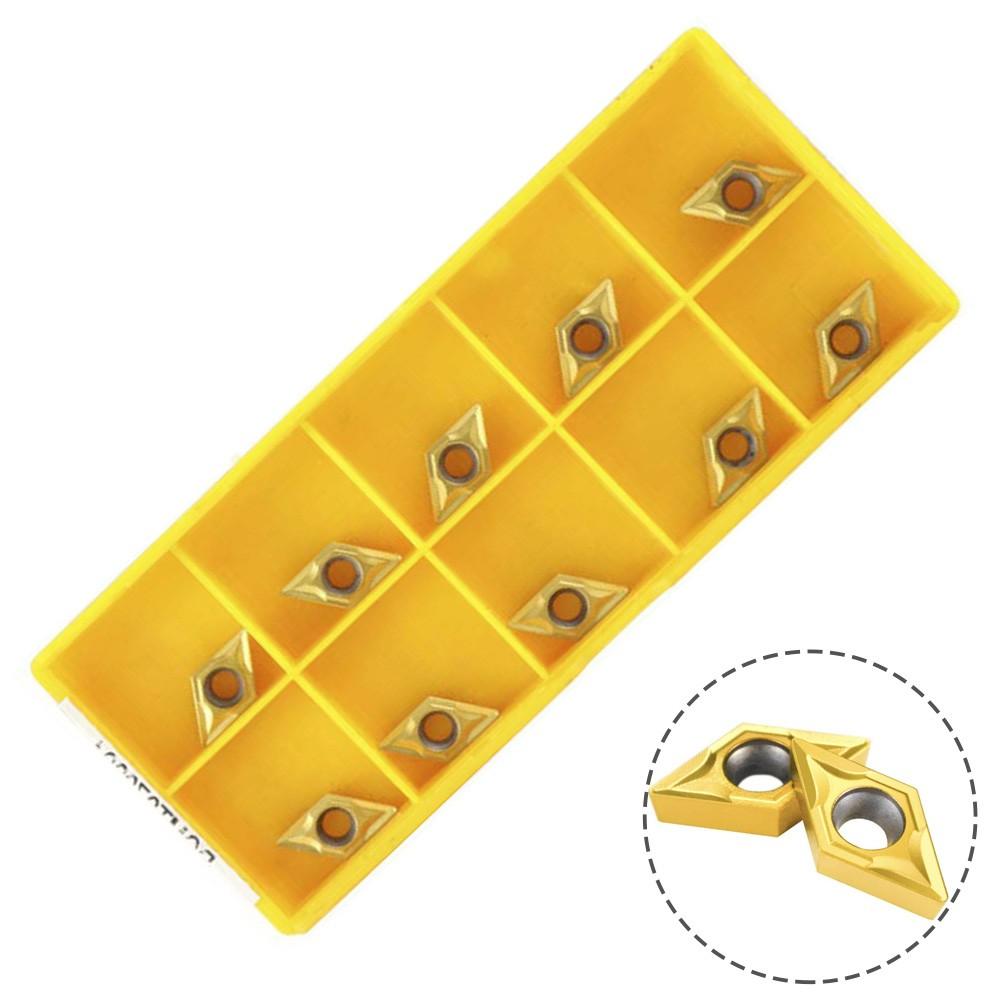 

10 шт. 55° DCMT070204 DCMT21.51 Карбідна токарна пластина з ЧПУ, для сталі, SDNCN SDJCR