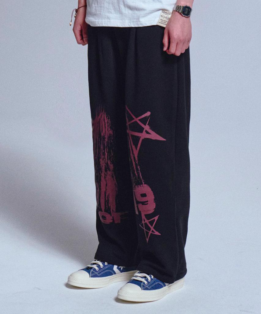 GRAVER [Unisex]Of_19 Training Pintuck Wide Pants_2Color