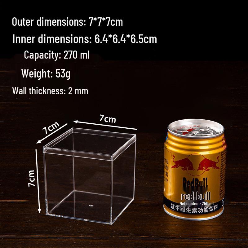 Transparent Acrylic Storage Box with Lid for Jewelry, Gifts, or Wedding Candy Display