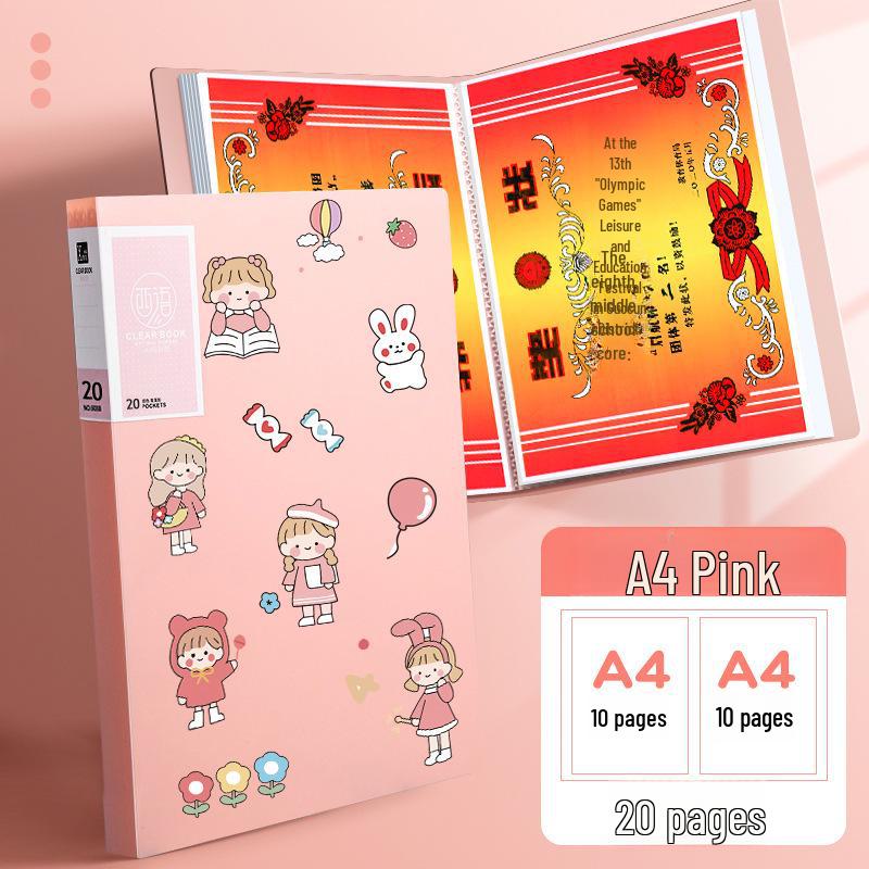 A3/A4 Award Certificate & Art Collection Folder for Kids