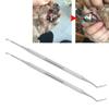 2Pcs Pet Dental Calculus Tartar Remover Scraper Stainless Steel Dog Tooth Cleaning Tools