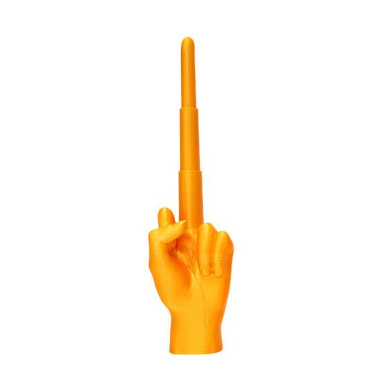3D Printed Retractable Middle Finger Telescopic Middle Finger Figurine Stress Relief Toy Home Office Living Room Desktop Decoration Ornament Gag Gift