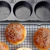 Silicone Hamburger Bun Mold Non-stick Burger Bun Maker Soft Bread Loaf Pan  Household