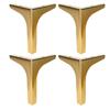4pcs Modern Metal Cabinet Legs Triangle Furniture Feet Metal Furniture Legs for Sofa Couch Chair & Cupboard Replacement
