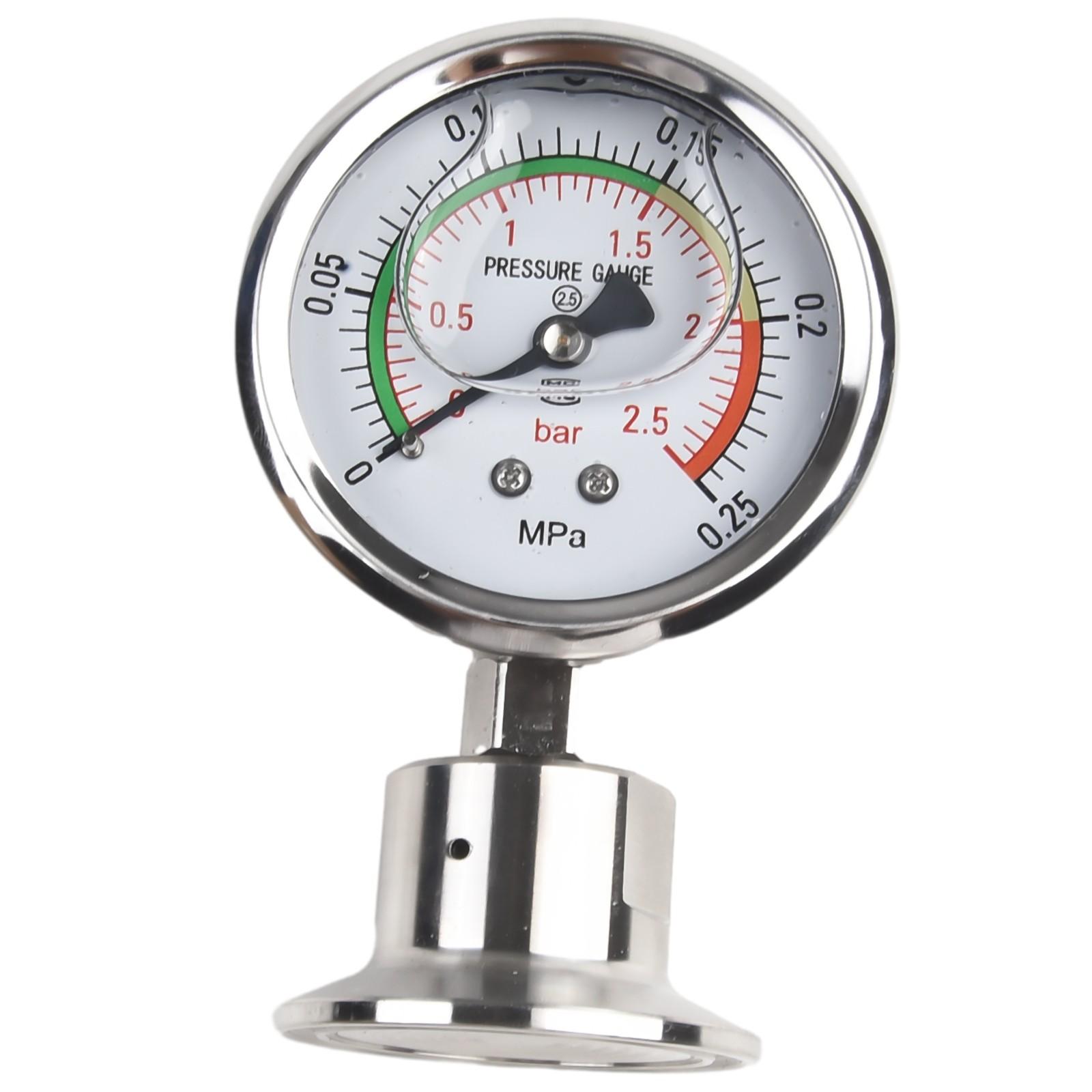 

Diaphragm Pressure Gauge Manometer Tri Clamp Pressure Gauge