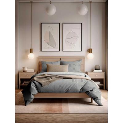 "Frey" Duvet Set All Sizes 100% Cotton / 57 Threads/cm² - Duvet Set 260 X 240 Cm + 2 Pillowcases 63 X 63 Cm