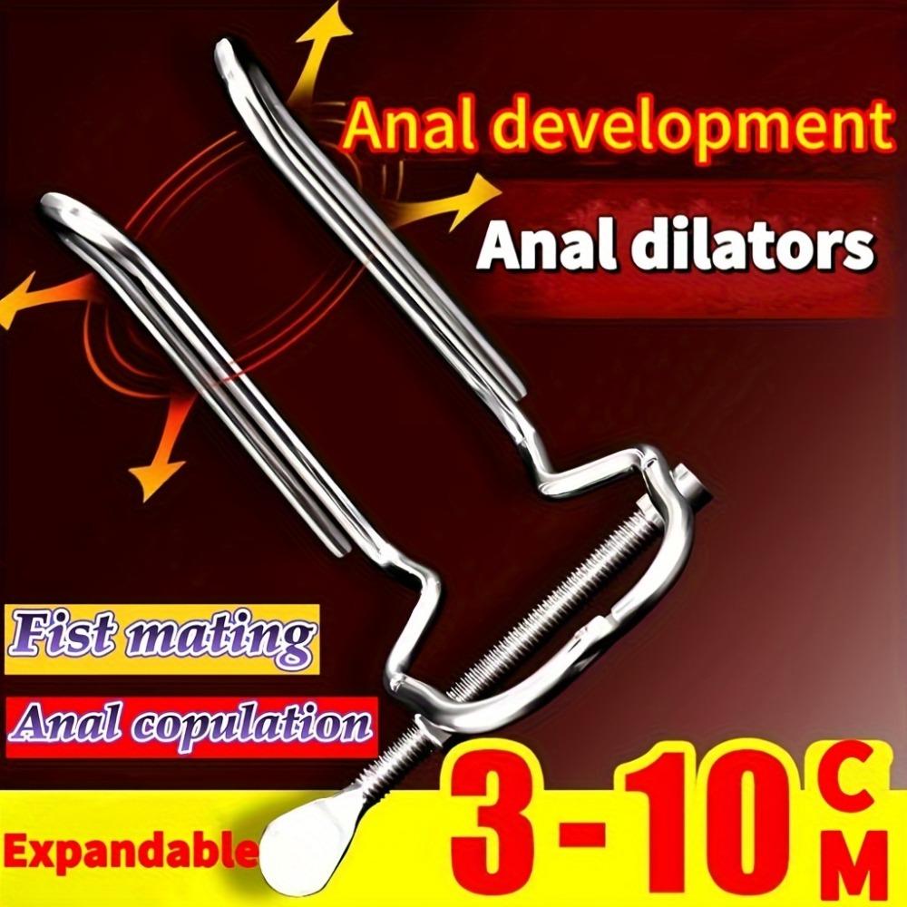 Adjustable Huge Stainless Steel Anal Dilator Metal Vaginal Speculum Fisting Vaginal Dilator Anal Training dildos Adult Sex Toys