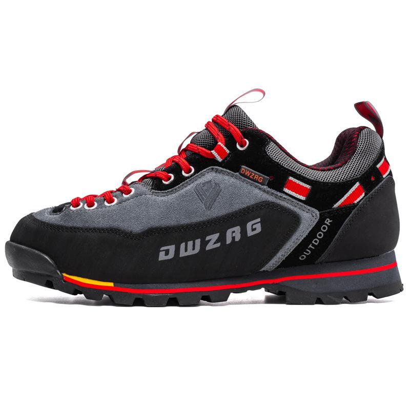 Spring, autumn and winter leather men s hiking shoes waterproof outdoor shoes casual hiking shoes sports shoes 46