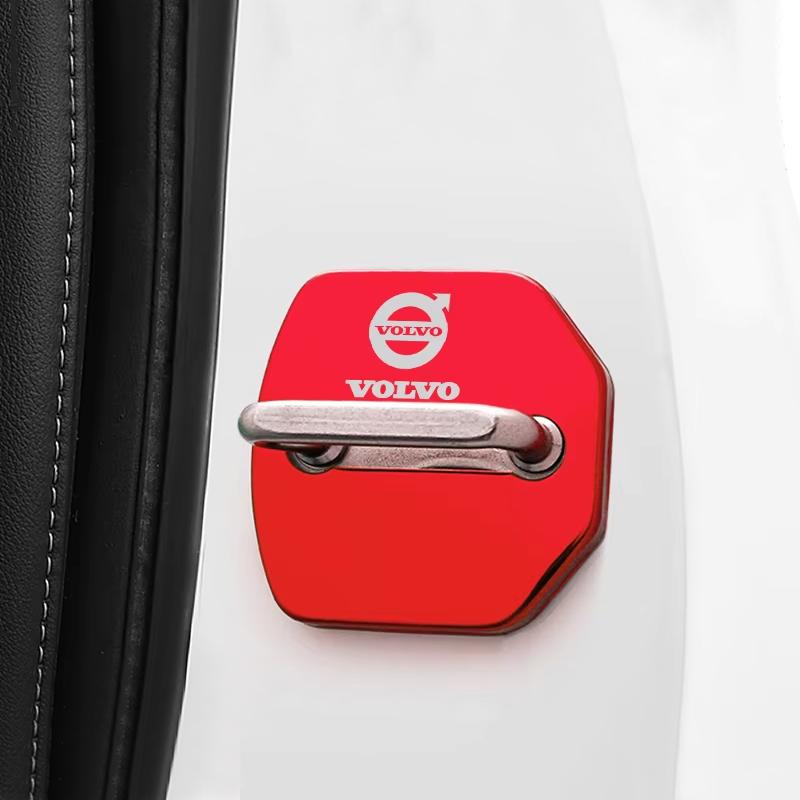 4Pcs Stainless Steel Car Covers Door Lock Protecting Case For Volvo XC90 V90 V60 XC60 V40 EC40 EX40 S80 S60 S90 C40 XC40 V70 XC7