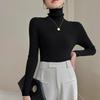 Little Goat Pure Cashmere Women's Slim-Fit Black Turtleneck Sweater