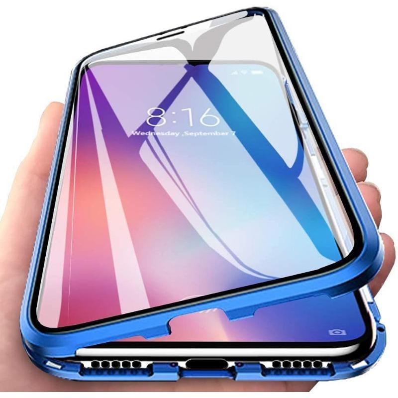 Suitable for Samsung A56 Double Sided Glass Mobile Phone Case A55 Magneto A36 Metal Magnetic Suction Full Pack Protection Case