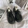 Britischer Stil kleine Lederschuhe Damen Frühling und Herbst 2025 neu Muffin dicke Sohle erhöhend Japanisch jk Mary Jane großer Kopf einzelne Schuhe