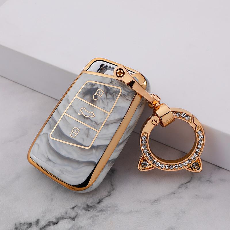 Applicable To Volkswagen Maiteng Key Cover Passat CC Golf 8 Lot Id4 Lingdu L Touon X Car Case Buckle