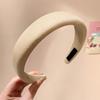 Women Headband Thick Sponge Filling Natural Face Shaping Headband Comfortable High Cranium Head Band Autumn Winter Hair