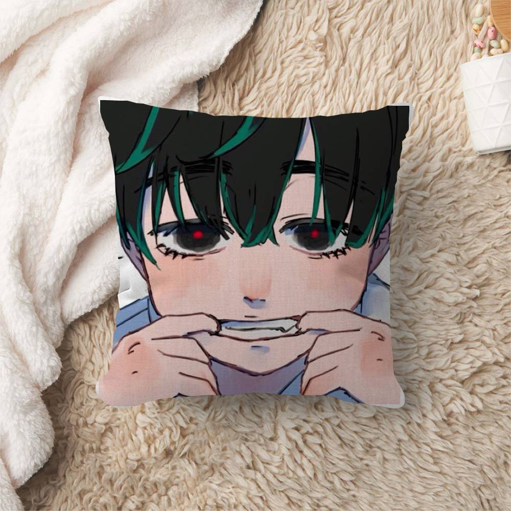 Cute Anime ALIEN STAGE Mizi Sua Ivan Maple Design Cushion Cover Happy Autumn Harvest Decor Holiday Decorati Pillow Cover