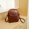 Retro Women's Handbag, Oil Wax Leather Women's Leather Bag, Niche Design Women's Crossbody Bag