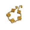 Elegant Four-Leaf Clover Gourd Bracelet for Women - Light Luxury Versatile Jewelry Accessory