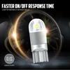 10Pcs 6000K Canbus T10 168 194 W5W Dome License Side Marker LED Light Bulb White