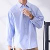 Converse Stripe Long Sleeve Woven Shirt Blue Mcj402 Ufc