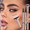 Ekskluzywny zestaw 4 w 1 do pielęgnacji oczu: Eyeliner, Kredka do brwi, Szczoteczka do tuszu do rzęs, Stempel do dolnych rzęs