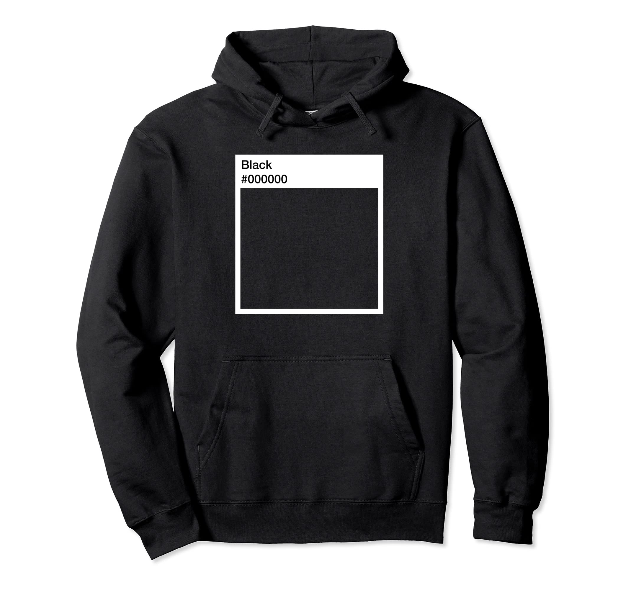 

Easy Halloween Costume Black Color Paint Swatch Hoodie #000000