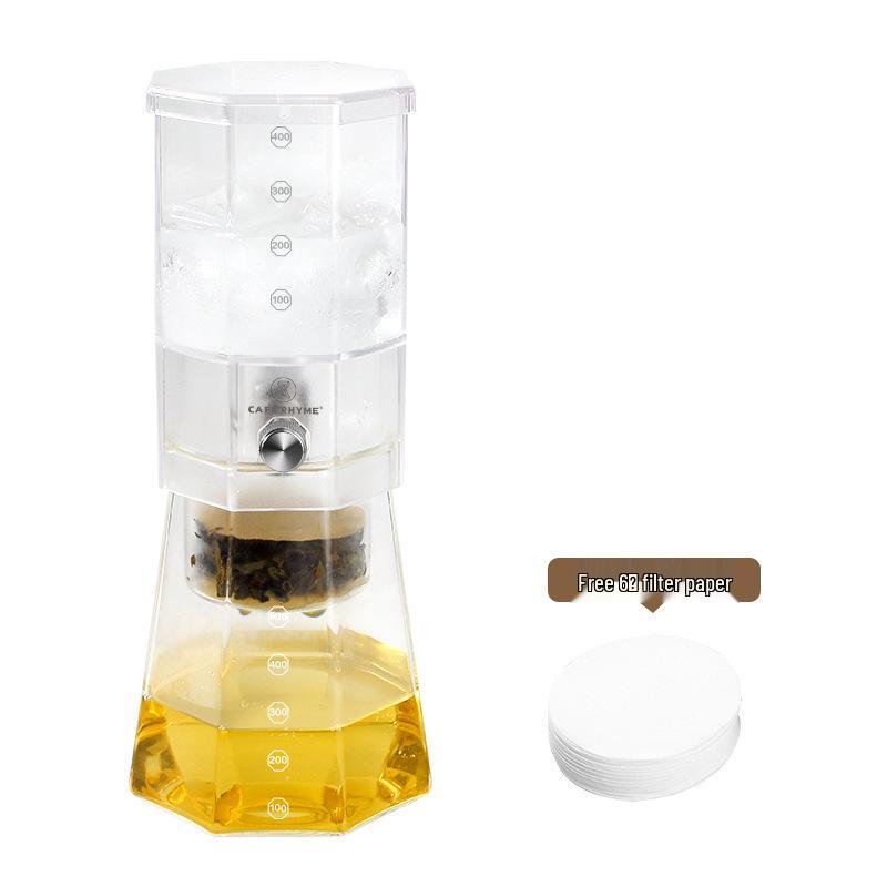 High Borosilicate Glass Cold Brew Coffee Maker - Commercial & Household Hand Drip Pot