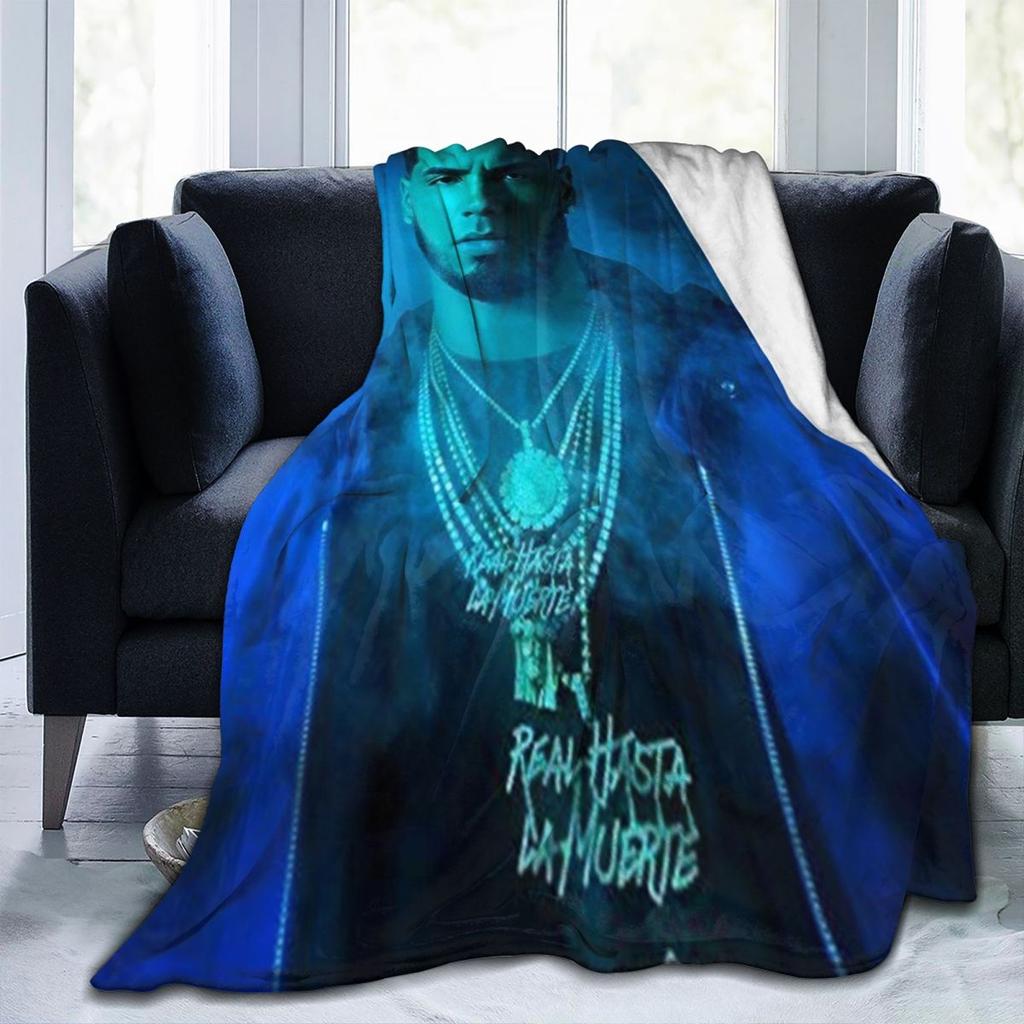 Anuel AA Blanket Singer Travelling Flannel Bedding Throws Super Soft Couch Chair Design Bedspread Gift