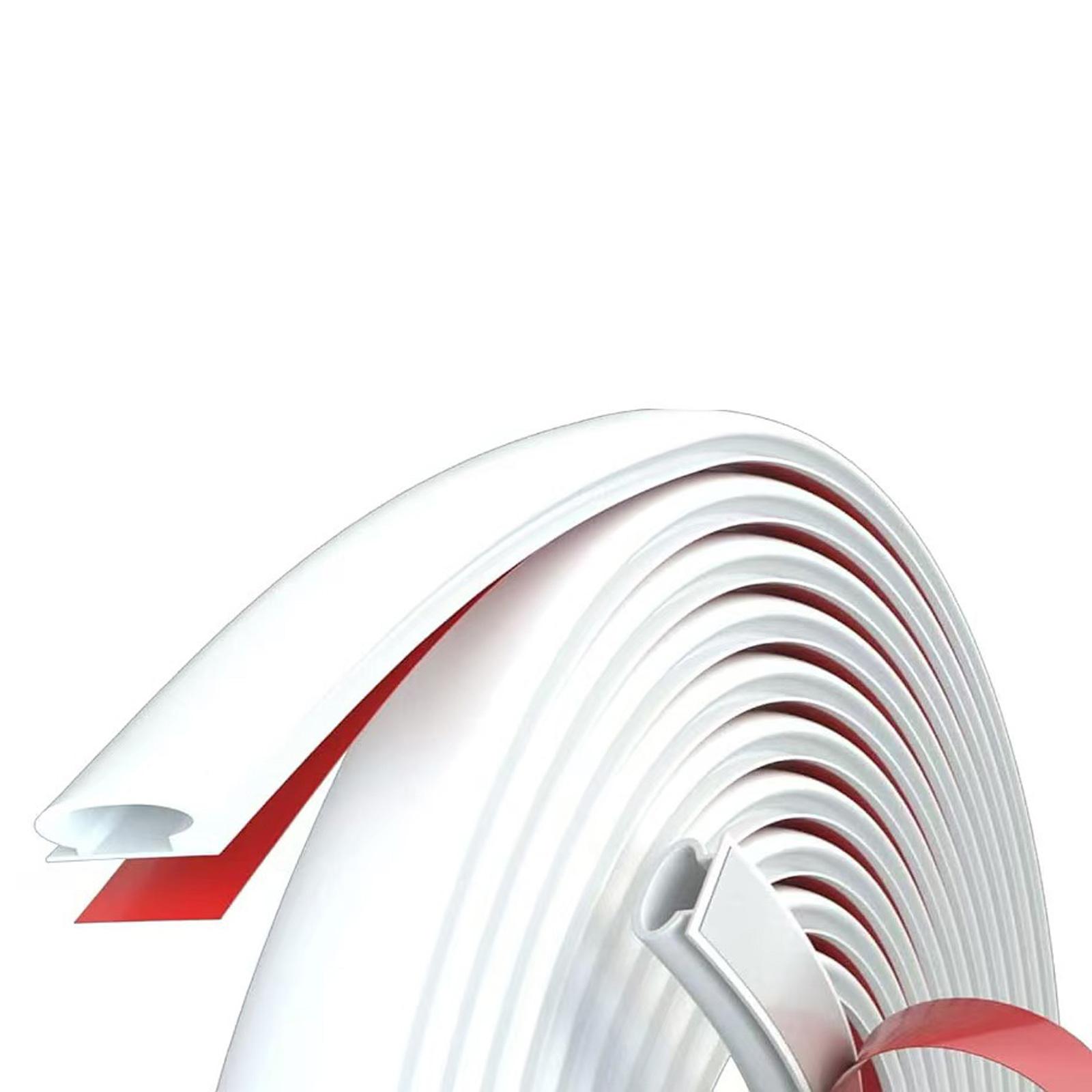 

Гибкий четвертькруглый молдинг самоклеящаяся резиновая отделка водонепроницаемый уплотнитель для угла стены и края лестничного шкафа белый