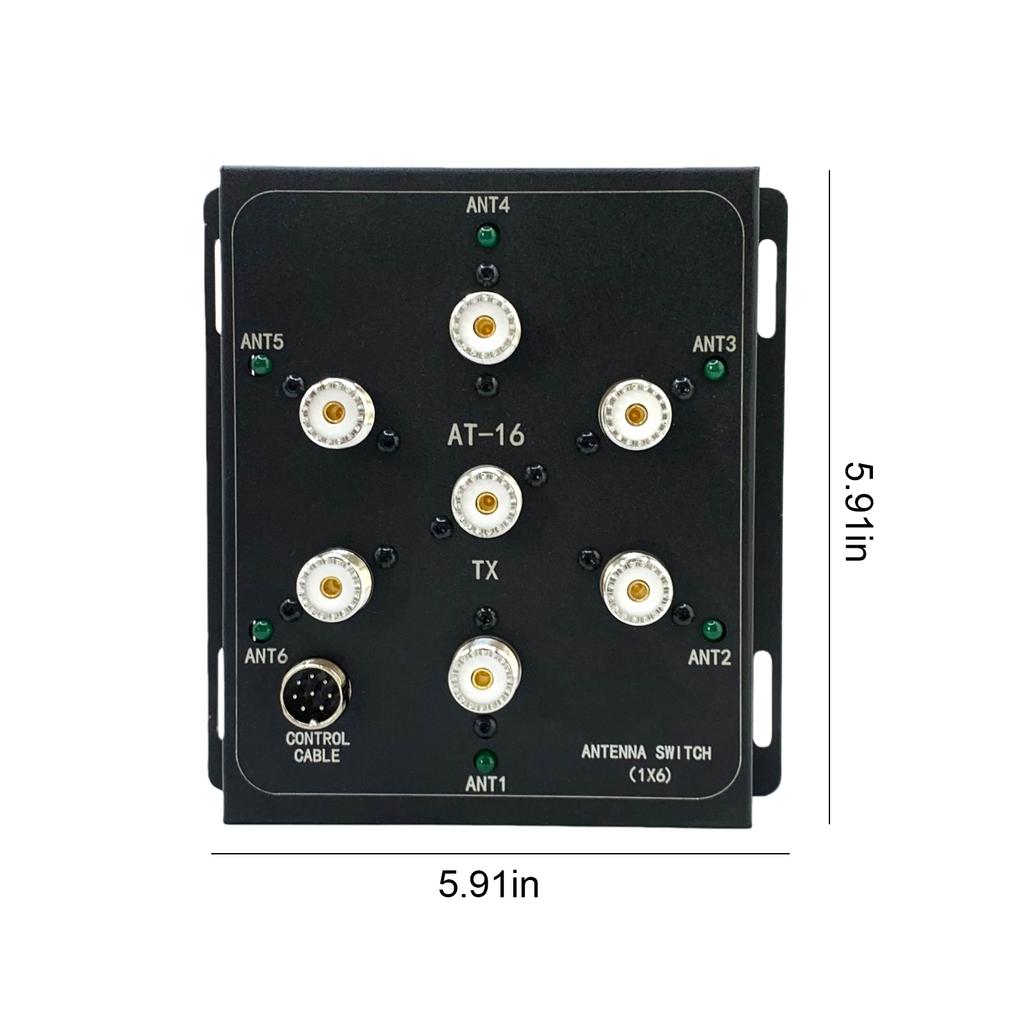 6-Way Coax Remote Antenna Switch Kit 1.8MHz-55MHz Antenna Signal Switches Antenna Splitter Switches for Convenient Switching