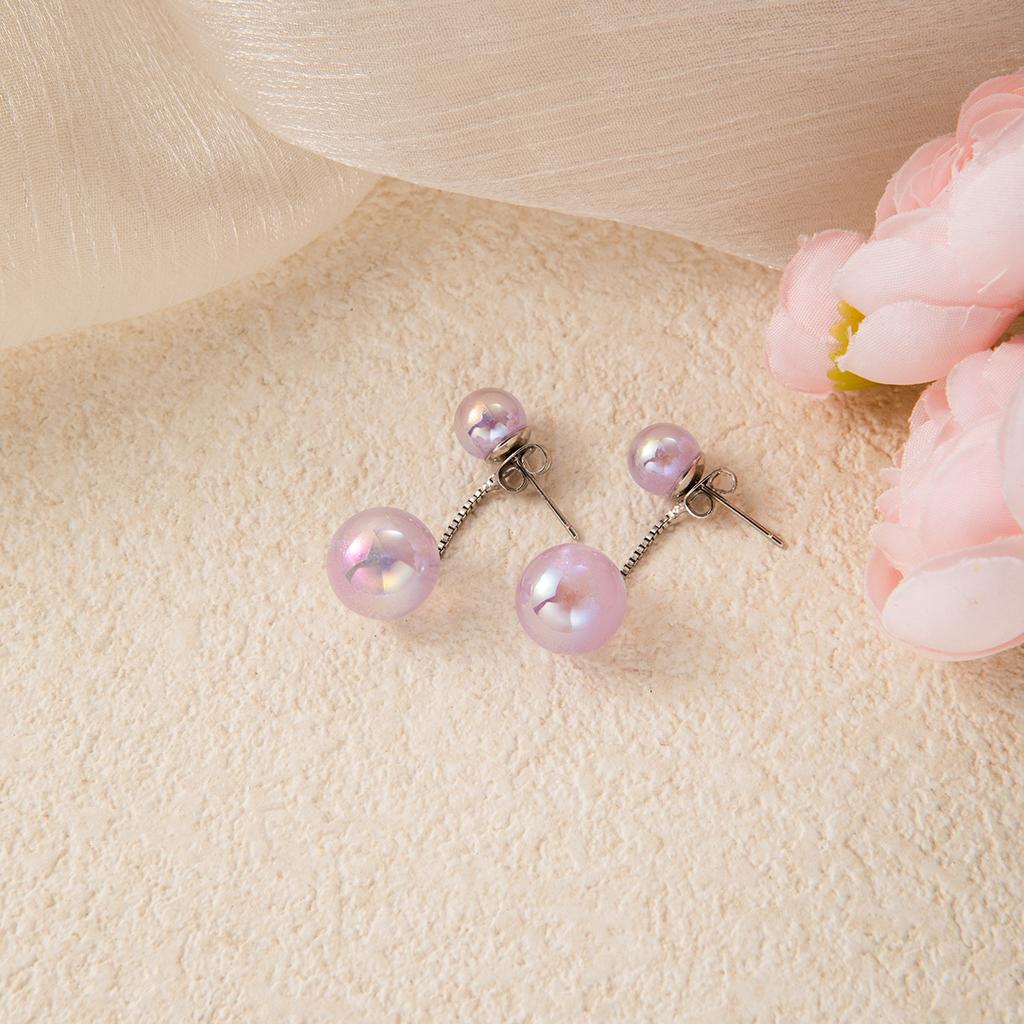 French Retro Simple Earrings Light Luxury High-End Temperament Socialite Pearl Earrings Small Fragrant Style Earrings