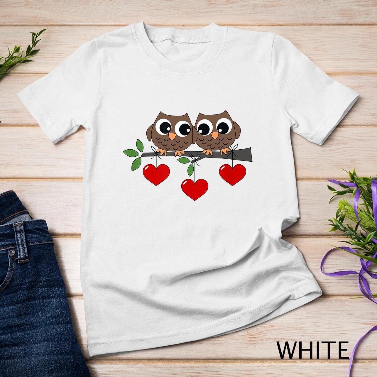 Two Owls My Valentine Day Unisex T-shirt 2XL