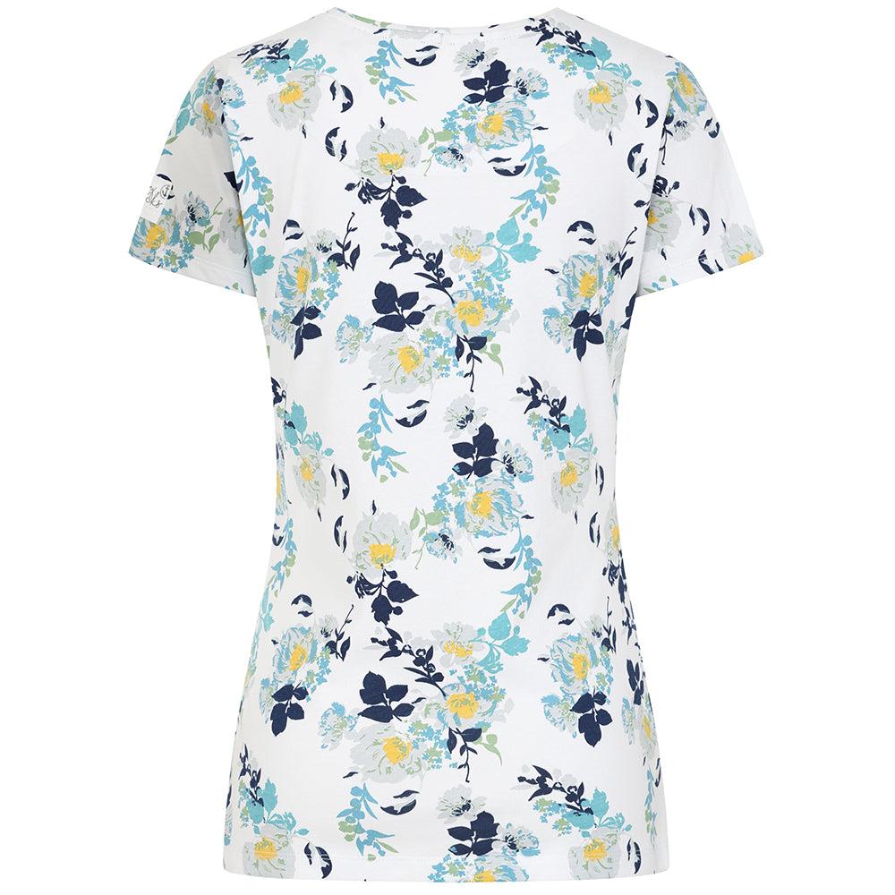 Lazy Jacks Womens/Ladies Fleur Printed Cotton Slub T-Shirt