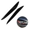 2 stücke Glanz Schwarz Front Scheinwerfer Augenlider Augenbraue Abdeckung Trim Für Mazda 3 Mazda3 JDM 2010 2011 2012 2013 Auto Zubehör