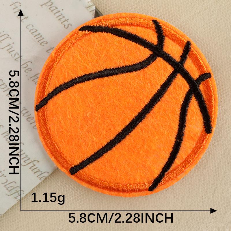 Sports Series Embroidered Cloth Patches: Football & Basketball Clothing Accessories
