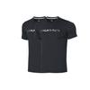 Li Ning Trainingsserie Schnelltrocknendes Rundhals-Sport-Kurzarm-T-Shirt Herren Tops Schwarz ATSQ059-1