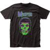 Misfits Green Neon Ghost Mens T Shirt Music Classic Concert Rock Band Tee Black