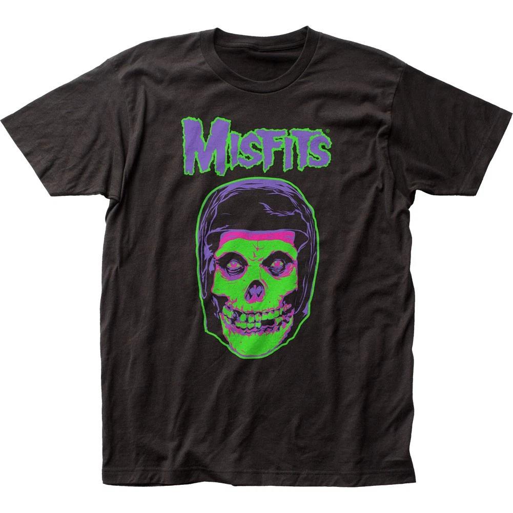 

Misfits Green Neon Ghost Mens T Shirt Music Classic Concert Rock Band Tee Black XL