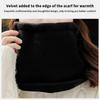 Women Knitted Beanie+Scarf Sets Thicken Velvet Lining Pullover Cap Unisex Winter Warm Plush Bonnet Neck Protection Scarves Hat