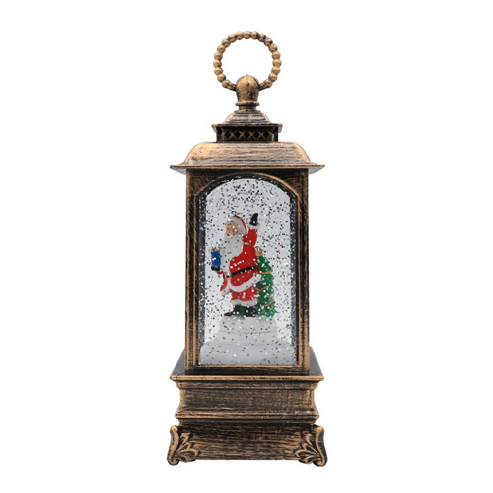 Christmas Santa Claus Musical Lantern Decoration LED Hanging Lamp USB Home Decor