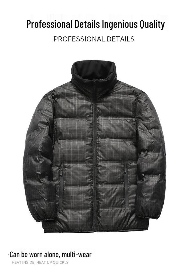 2025 Men's Winter Mid-Length Detachable Liner Down Jacket - Thick & Warm Outerwear