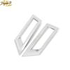 2pcs Set Front Fog Lamp Bumper Light Cover Chrome For Nissan Kicks 2017-