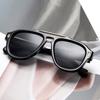 New double-beam pilot sunglasses European and American trend outdoor polarized sunshade glasses personalized versatile sunglasses