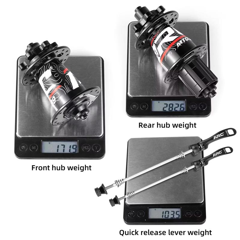 ARC MT039 Front Rear Bicycle Hub MTB Mountain Bike Hub 32H 6 Bolts Disc 135mm 142mm HG 8-11 XD MS 12 Speed 4 Bearing ARC Cube