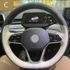 Coprivolante Personalizzato Per Volkswagen ID3 ID4 Crozz ID6X ID4X Touareg Cucito a Mano 3 Design Ausiliari Pelle Scamosciata
